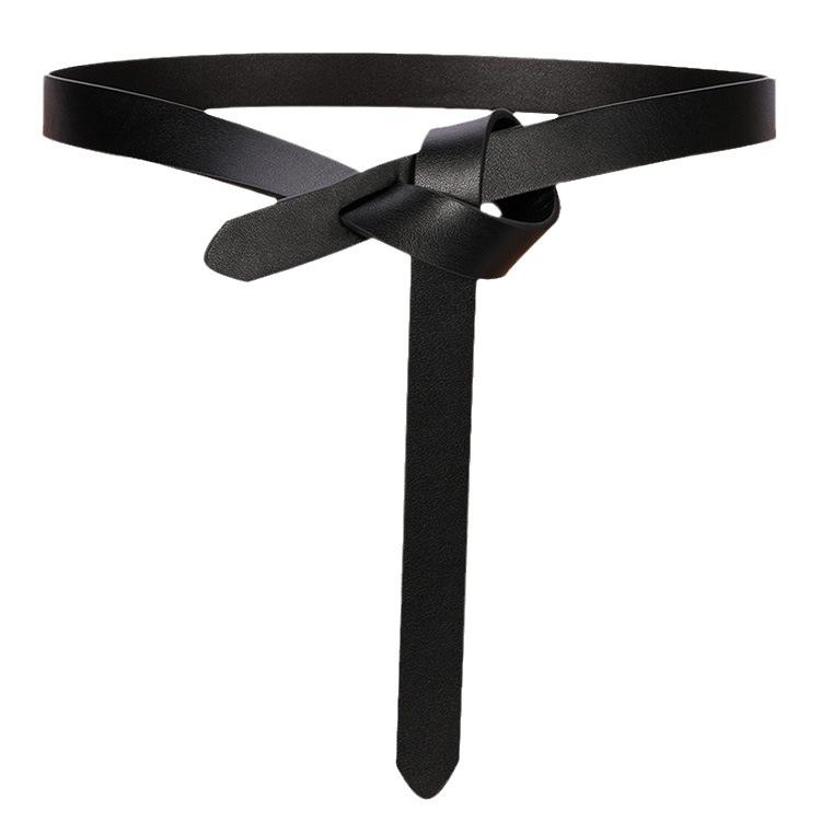 Belt Women's Decoration with Dress Korean Fashion Pillow Cover Versatile Black Shirt Knotted Belt