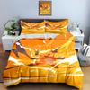 Orange Electric Character Bedding Duvet Cover Sets Duvet Covers Pillowcases Gifts (1 * Duvet Cover 2 * Pillowcases, Without Duvet Insert)