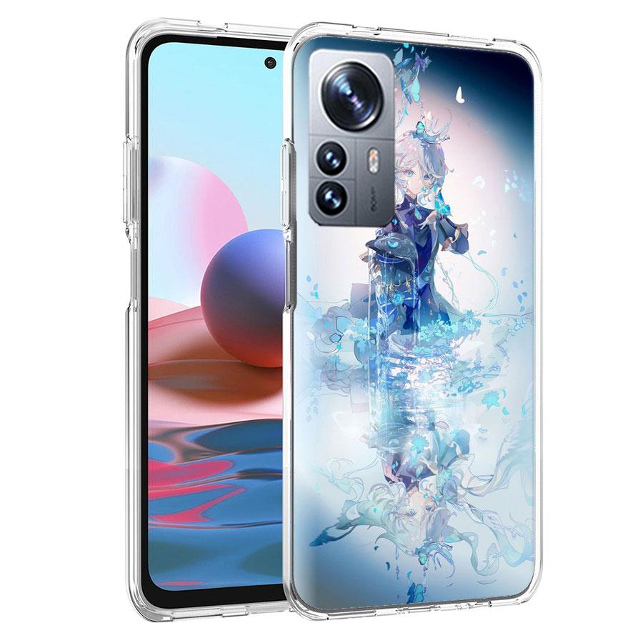 Cute Furina Genshin Impact Phone Case For Redmi Note 15 Pro 5G 14 13 12 Pro Plus 11 11T 11E 11S 10 Pro 10S 9 9S Cover Cell Clear