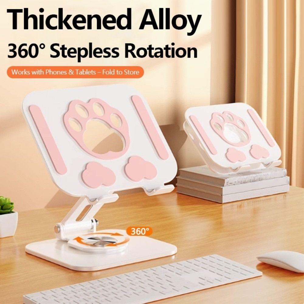 360° Rotation Tablet Stand Adjustable Tablet Phone Bracket Rotating Tablet Holder  Office