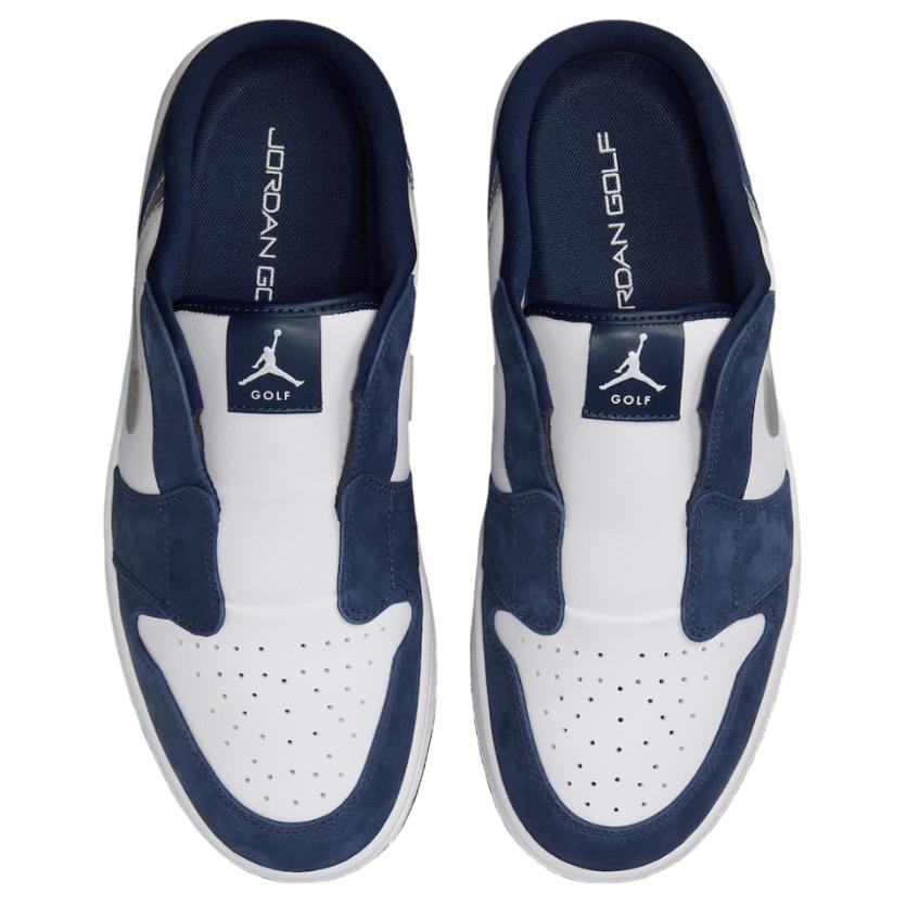 Air Jordan 1 Mule Golf Midnight Navy Men Sneakers Blue White Metallic-Silver FJ1214-102