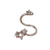 Star Zircon Ear Cuff Jewelry Sophisticated Stainless Steel Cartilage Earring With Secure Fit For Daily Wear