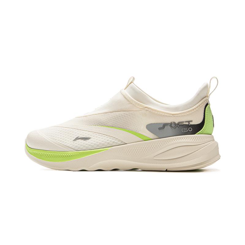 

new LiNing SOFT GO 2 Shock Absorbers Slip Resistant Abrasion Resistant Breathable Low Top Casual Shoes Men s Ecru 41.5