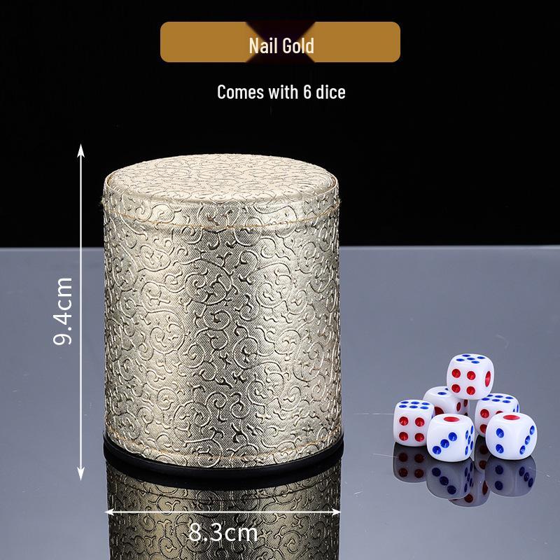 High-Grade Leather KTV Dice Shaker Cup for Bars and Nightclubs