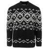 Mens Fair Isle Polyester Blend Slim Casual Jumper