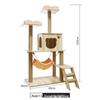 Milin Luxus Großer Integrierter Katzenbaum mit Doppel-Raumkapsel