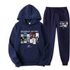Kendrick Lamar Hoodie Set Unisex Long Sleeve Fleece Tracksuit Winter Casual Wear