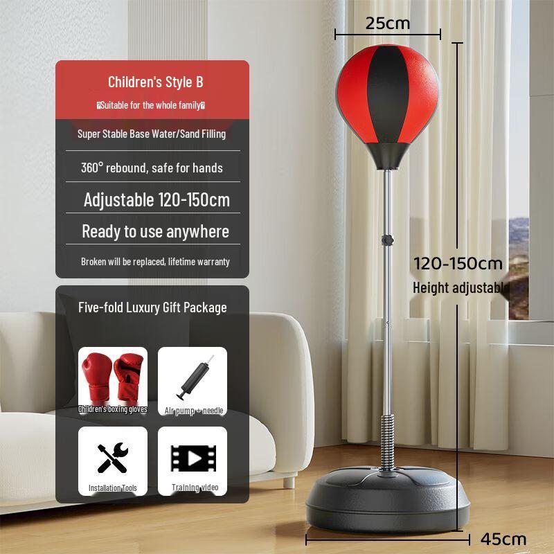 Jianli Kids' Home Boxing Speed Bag & Tumbler Trainer