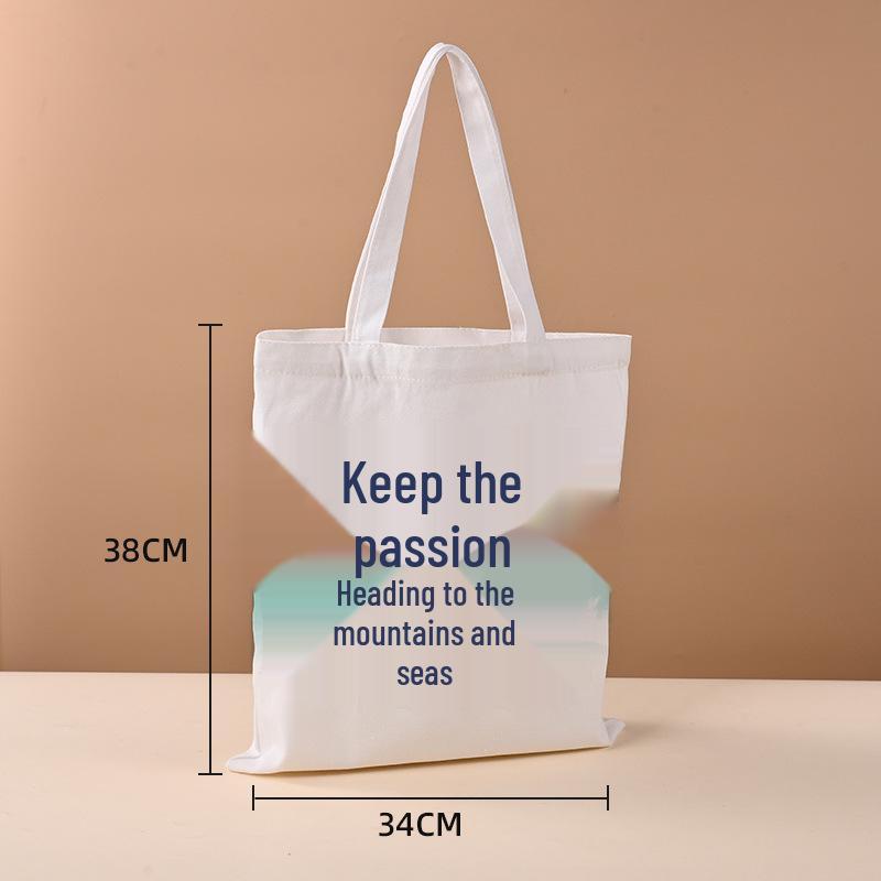 Customized Logo Canvas Shopping Bag - Durable, Eco-friendly, and Ideal for Promotions