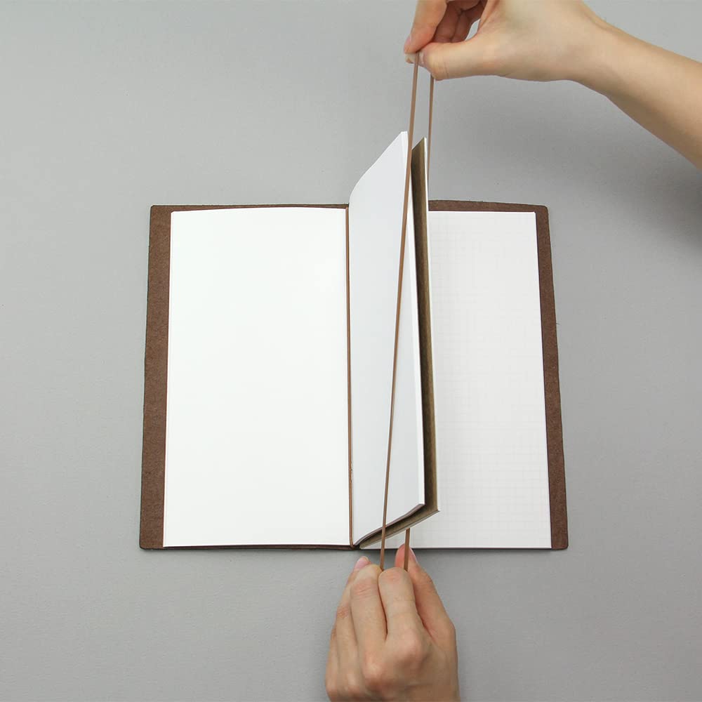 DESIGNPHIL MIDORI Notebook Refills with Connecting Regular 14333006 Traveler's Bands, 2-Pack, Size,