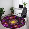 1pc Cosmic Spiral Artwork Chair Carpet for Office, Soft Flannel Throw Mat, Perfect for Office,Holiday Party Decoration Choice Yy251113205