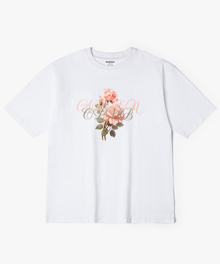 Aleubenkeulleob Arven Rose Short Sleeve T-Shirt