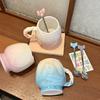 Flower Mug Ins High-value Girl's Heart Ceramic Cup Exquisite Water Cup Couple Home Coffee Breakfast Cup