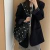 Spring and Summer Retro Polka Dot Large Capacity Tote Bag Shoulder Bag