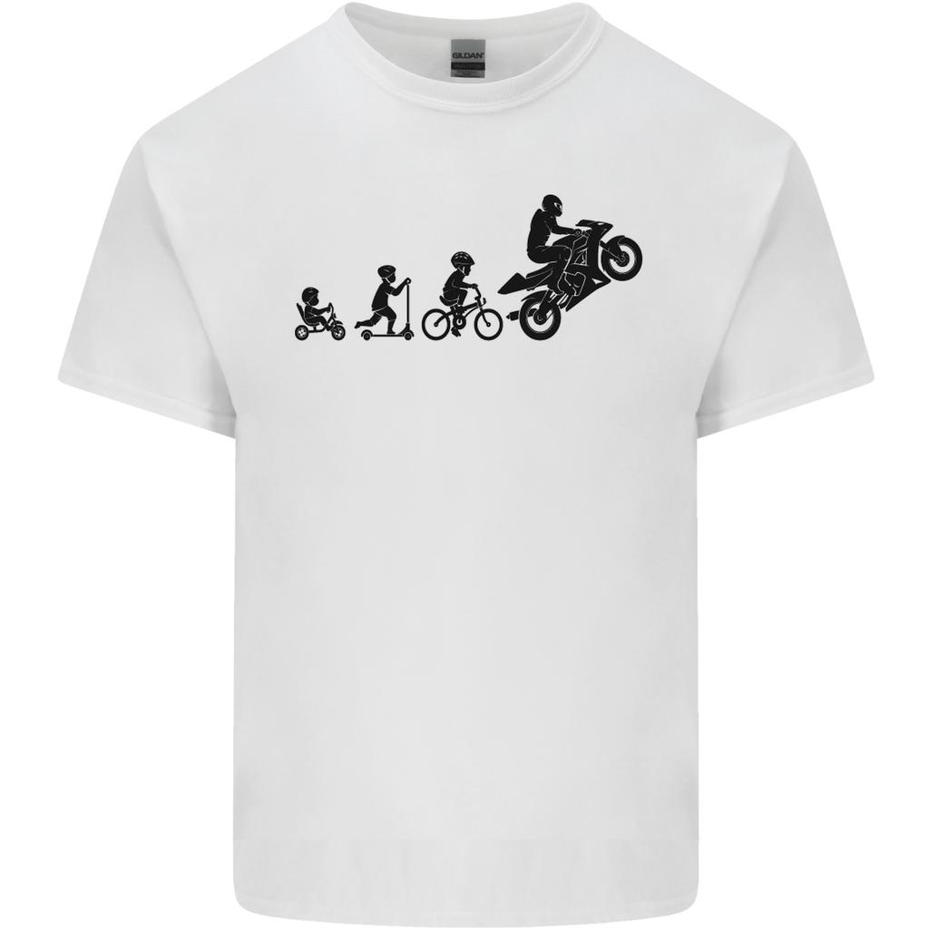 Motorbike Evolution Funny Biker Motorcycle Unisexs Light Cotton TShirt