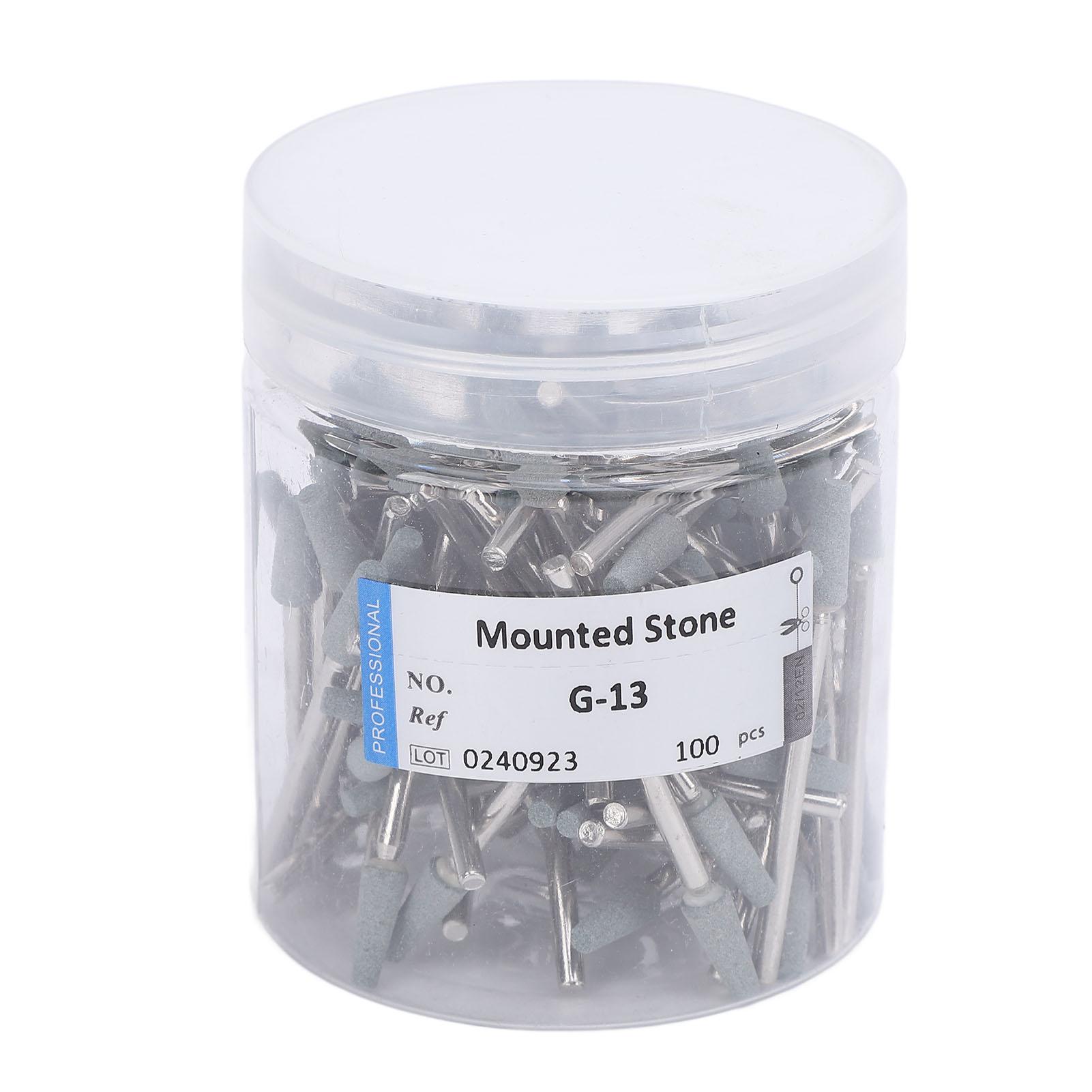 

100 Pcs Tapered Barrel Nail Drill Bit Quartz Tungsten Steel Professional Round Top Cuticle Clean Drill Bit with Storage Box
