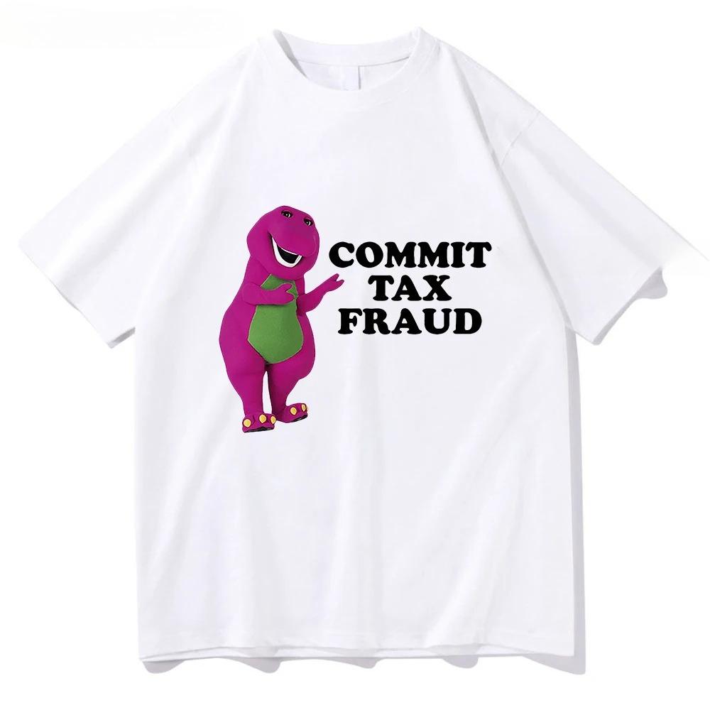 Women Short-Sleeve Printed TShirt Tax Fraud Theme Rugged Outdoor Series Cotton Universal Print Creative TShirt Spring/Summer Top