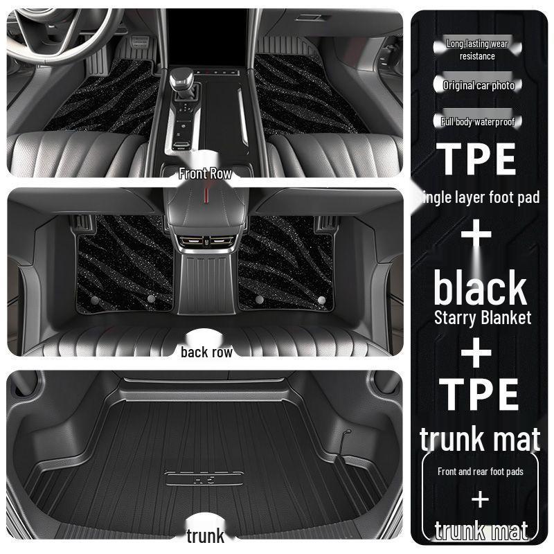 Hongqi H6 2023-2025 Full Coverage TPE Floor Mats - Interior Car Decor Accessories