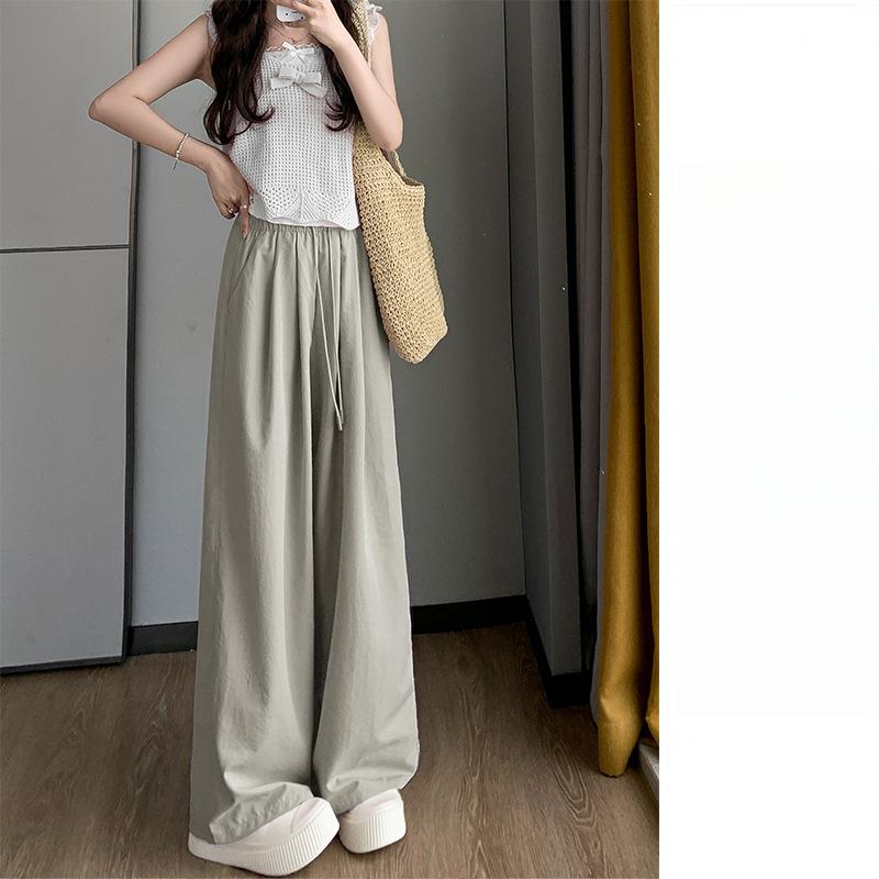 

Новые свободные прямые повседневные брюки с высокой талией Drape S