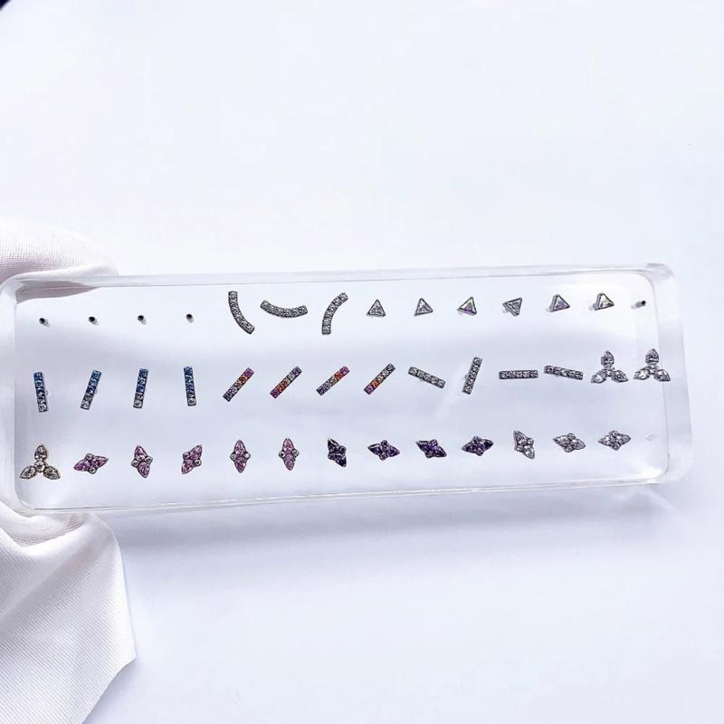 Acrylic Piercing Jewelry Display Stand Clear Organizer Body Jewelry Holder Suitable for Rings Earrings Piercing Jewelry