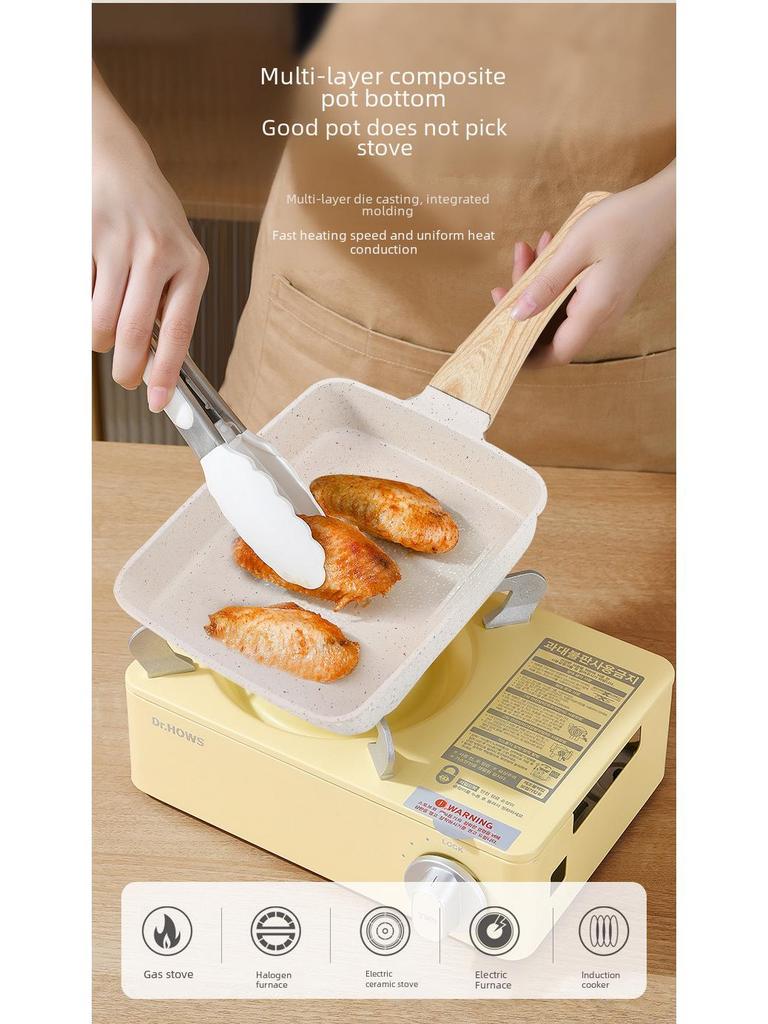 Japanese Tamagoyaki Non-Stick Square Frying Pan for Eggs and Steak