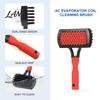 Coil Cleaning Brush with Handle Double Side AC Set, Stainless Steel Fin HVAC System Tools Comb Cleaner, Compact Clean for Condenser Maintenance