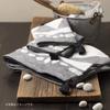 Kusubashi Mon Ori Imabari Towel BOHO Gauze Pile Face Towel Black 1-67489-31-BK