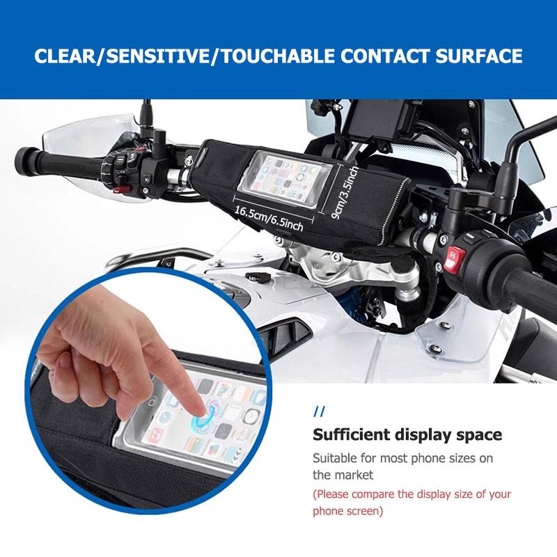 Waterproof Motorcycle Handlebar Bag Touch Screen Phone Holder For Volkswagen VW Golf Jetta Passat mk4 mk5 mk6 CC B5 B6 B7 Golf 4 BFZ1