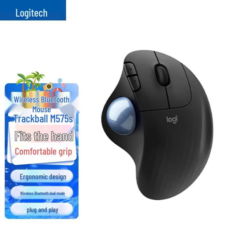 

Logitech ERGO M575S Ergonomic Trackball Mouse