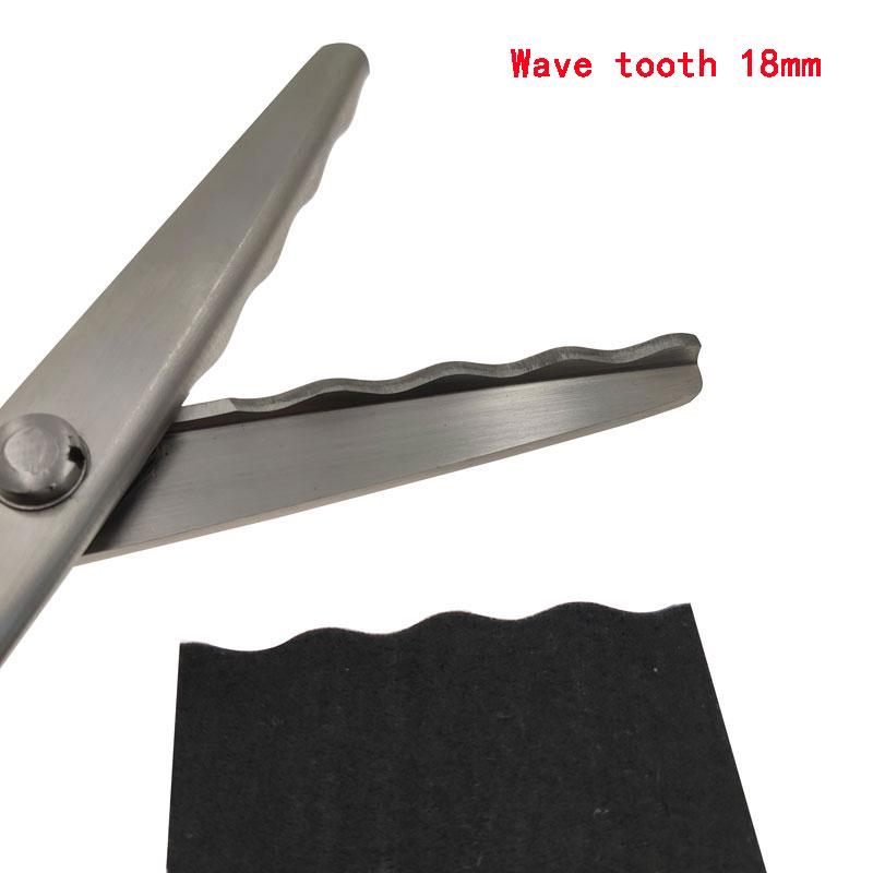 Nożyczki krawieckie ze stali wysokowęglowej z uchwytem z tworzywa sztucznego do szycia 23,5 cm zygzakowate, ręcznie robione, nożyczki do krojenia tkanin, nożyczki ząbkowane