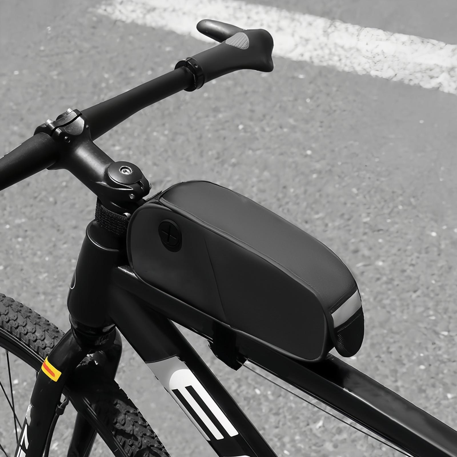 

Rhinowalk Bike Top Tube Bag 1L Bike Frame Bag with Magnetic Flap Fully and Stable Frame Bag Bag Cycling Accessories for One Size чёрный