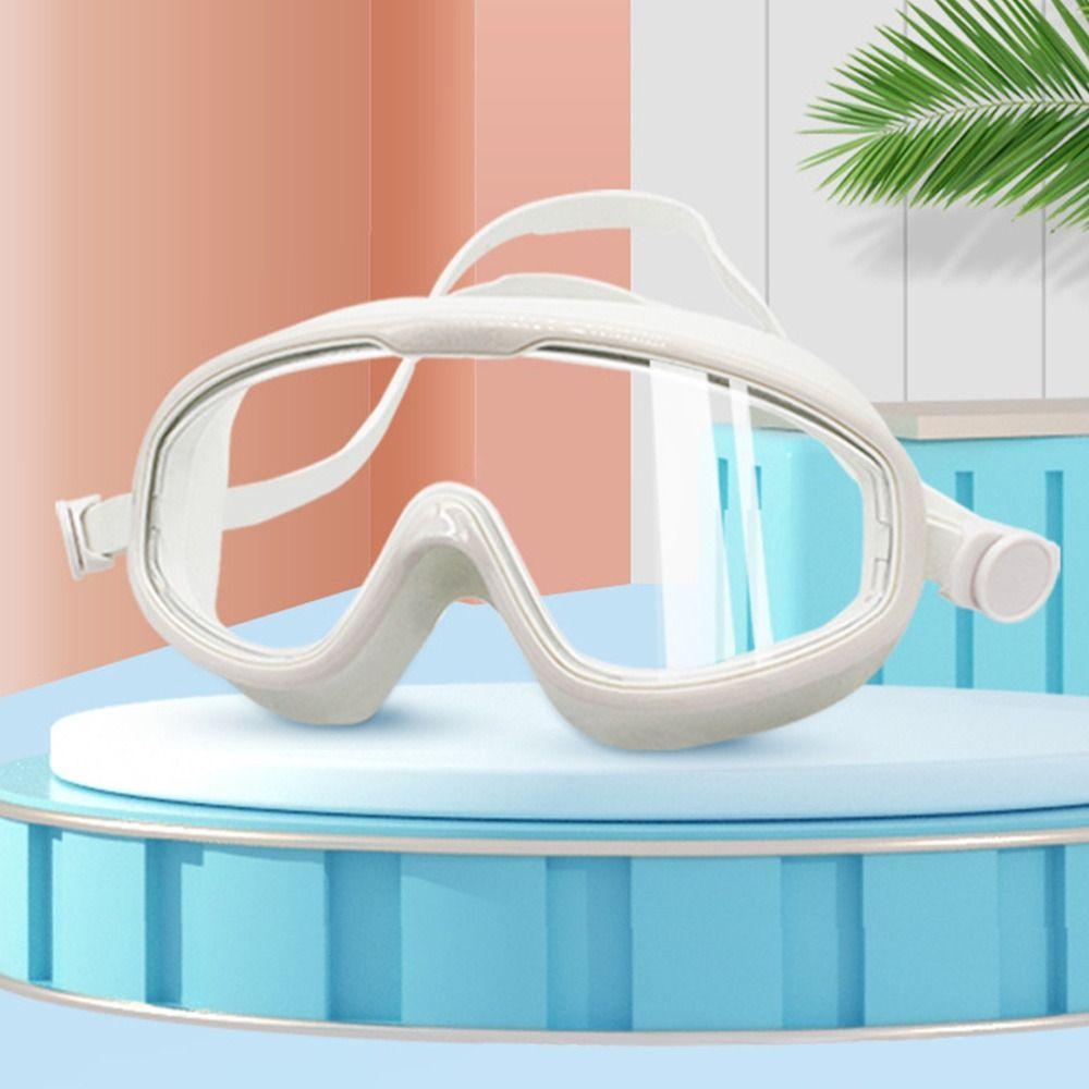 Big Frame Adult Swimming Goggles Wide View High Definition Swim Glasses Waterproof Anti-fog Eyeglasses