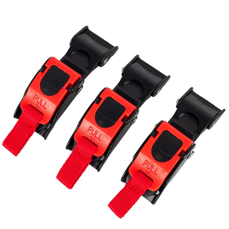 6Pcs Motorcycle Helmet Buckle Speed Clip Chin Strap Quick Release Pull Buckle Red Motorcycle Helmet Lock Socket Buckle