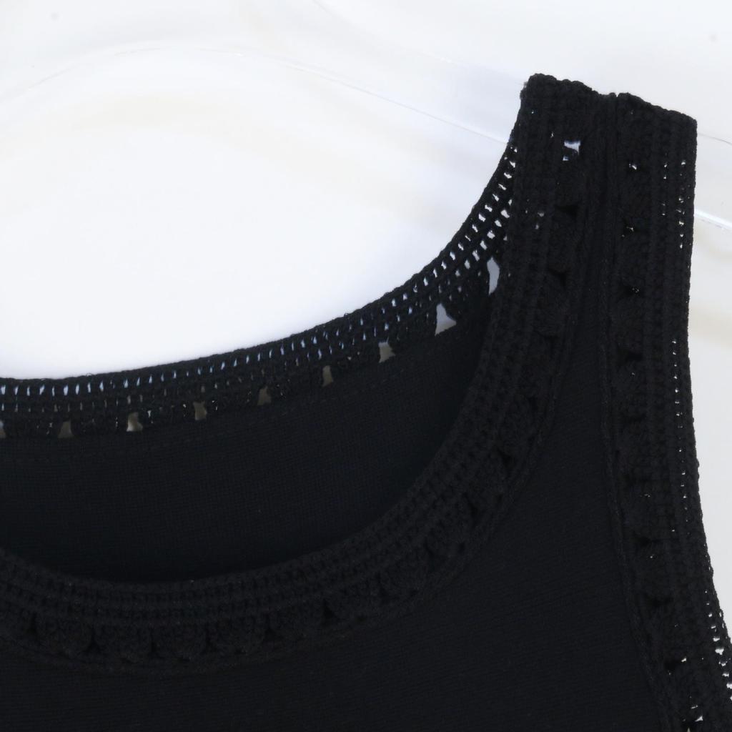 SP European & American Style Sexy Hollow Knit Tassel Dress – Spring/Summer Long Vest Dress