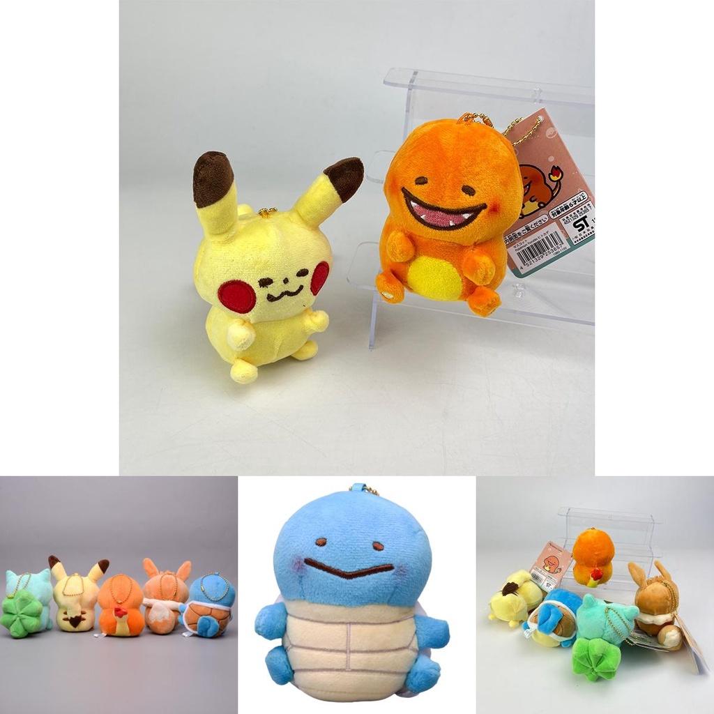 Brelocuri adorabile de pluș Pokemon cu Pikachu, Squirtle, Charmander, Bulbasaur și Eevee. Perfecte pentru colecționari!