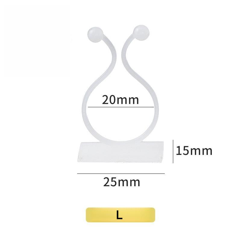 10pcs Creative Hook Green Robe Climbing Wall Vine Fixing Device Hook Data Cable Fixing Device No Drilling