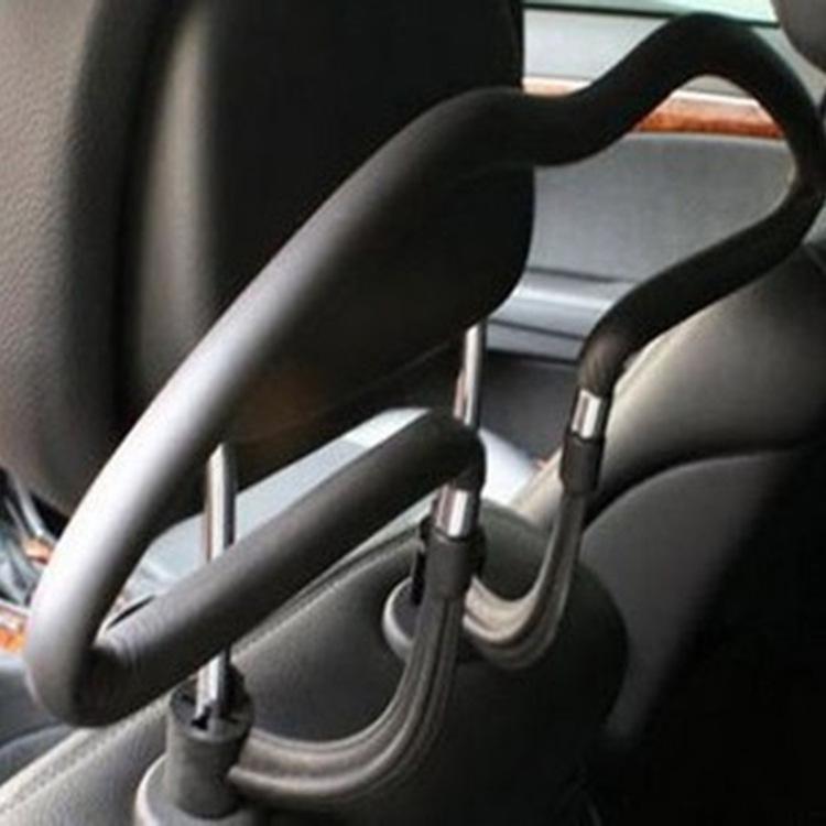 Stainless Steel Car Seat Back Clothes Hanger for Self-Driving Travel