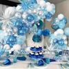 Blue Winter Snowflake Balloon Scene Arch Theme Girls Party Balloon Package Wedding Arrangement