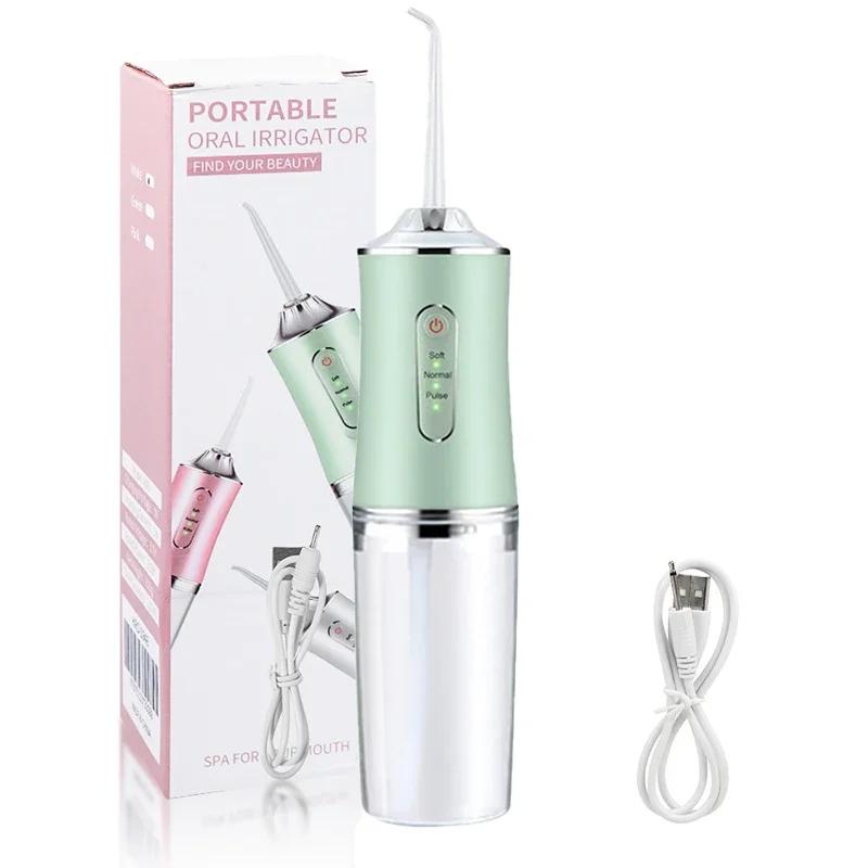 

Ирригатор для полости рта, портативный ирригатор для зубов, USB-перезаряжаемый струйный ирригатор, зубочистка, наконечник для струи воды, 3 режима