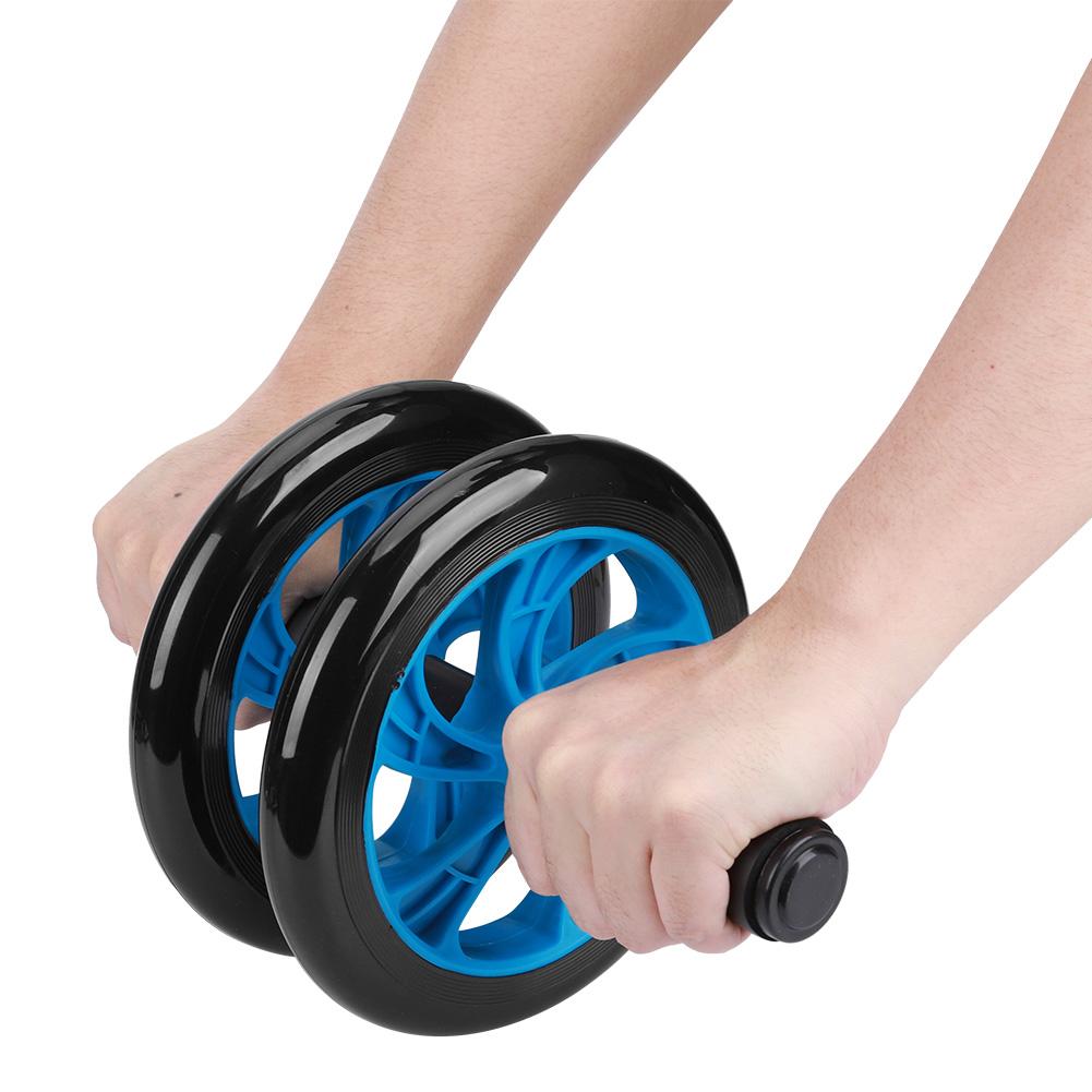 Quality Fitness Roller Workout Abdominal Exerciser with Pull Strap Domestic Muscle Training Equipmentblue
