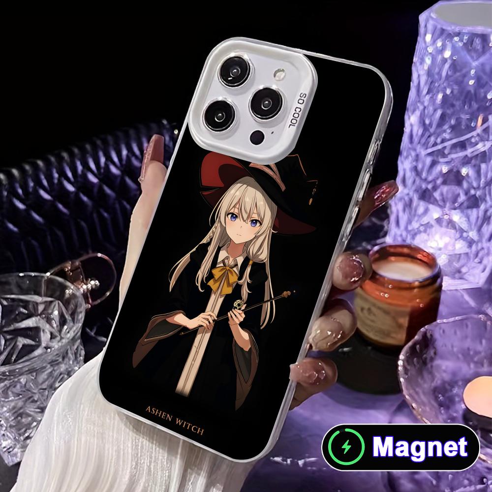 

Wandering Witch Elaina White Translucent MagSafe Mobile Phone Case for iPhone 17 16 15 14 13 12 11 X XR XS Air Pro Max Plus iPhone 13