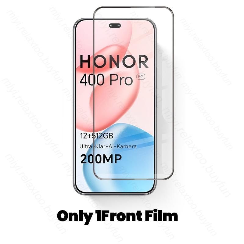 For Honor 400 Pro 5G Case 8 In 1 Tempered Glass Curved Screen Protector Honor400Pro Honor400 Pro Honar Honer 400Pro Camera Glass