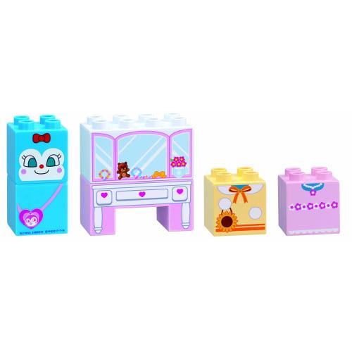 

BlockLabo Block Lab Anpanman Первый набор блоков Стильный комод и блок Кокин-чан