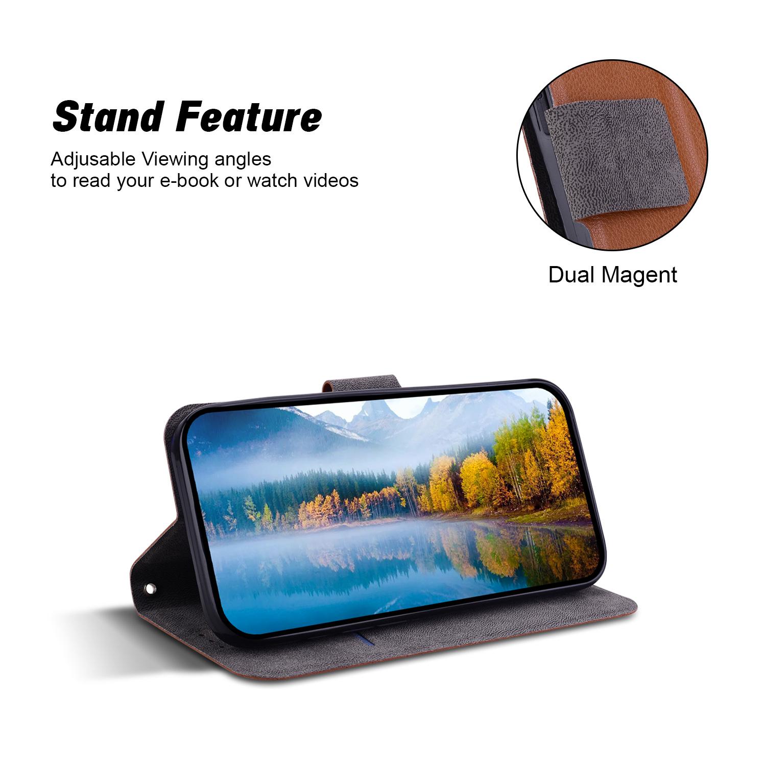 

For Sony Xperia 10 VI Case Ultra-Thin PU Leather+TPU Phone Cover with Card Slot Blue