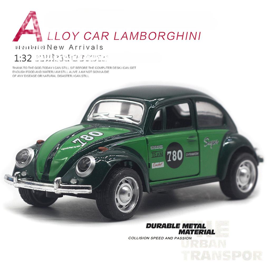 1:32 Beetle Alloy Car Diecasts Metal Classic Toy Model With Pull Back Function Vehicles For Child Gifts A988