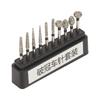 10pcs Dental Polisher Teeth Repair Stainless Steel Black Dental Polishing Bur Drills for