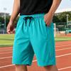 Men Athletic Shorts Breathable Lightweight Quick Dry Five Inch Inseam Drawstring Waist Sportswear for Running Workout Training