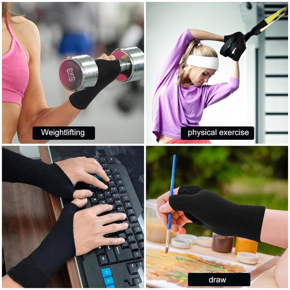 Thumb Wrist Support Brace with Gel Pad – Breathable Compression Sleeve for Arthritis, Tendonitis & Pain Relief (1 Pair)