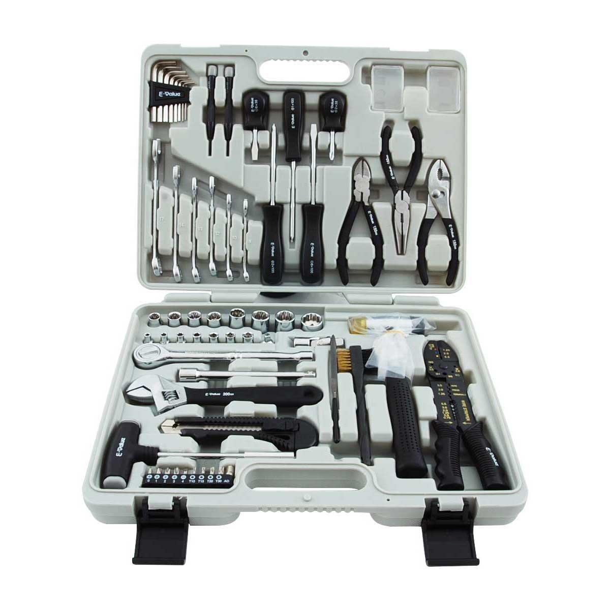 

Garage Tool Set for Motorcycle and Automotive E-Value Set, 60-Piece Maintenance, ETS-60G