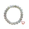 Leak Picking Natural Qinghai Hetian Jade Green Jade Women's Single-Strand Bracelet 8mm Old-styled bead
